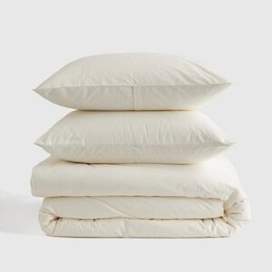 NWT! Quince 100% Organic Brushed Cotton Duvet Cover W/ Shams! Full/ Queen (18)